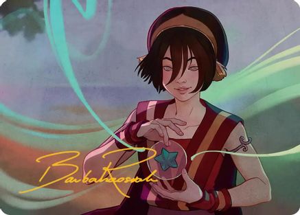 Toph, the First Metalbender Art Card (Gold-Stamped Signature) [Avatar: The Last Airbender Art Series]
