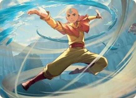 Aang, Swift Savior Art Card - Art Series: Avatar: The Last Airbender