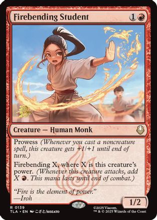 Firebending Student [Prerelease Cards] Foil