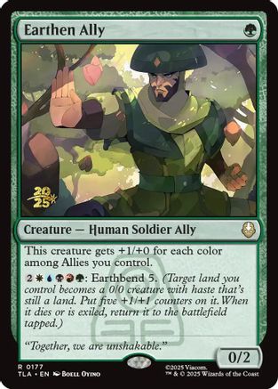 Earthen Ally [Prerelease Cards] Foil