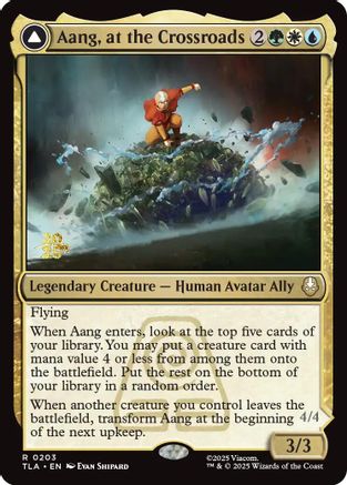 Aang, at the Crossroads - Prerelease Cards Foil
