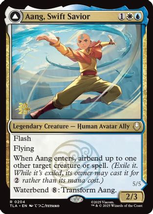 Aang, Swift Savior - Prerelease Cards Foil