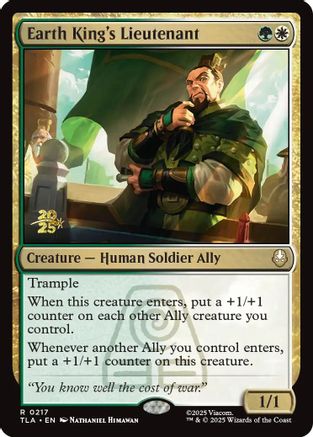 Earth King's Lieutenant [Prerelease Cards] Foil