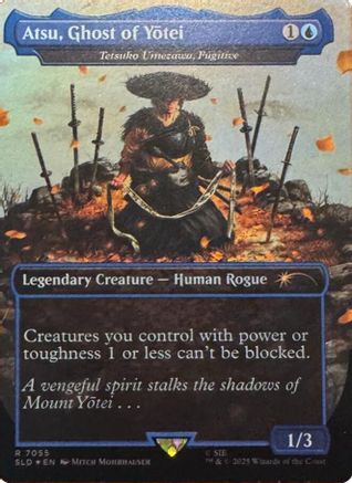 Atsu, Ghost of Yotei - Tetsuko Umezawa, Fugitive (Rainbow Foil) - Secret Lair Drop Series Foil