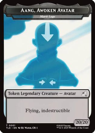 Aang, Awoken Avatar - Marit Lage // Treasure Double-Sided Token - Avatar: The Last Airbender: Eternal-Legal
