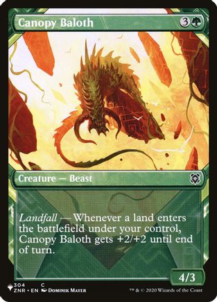 Canopy Baloth (Showcase) - The List