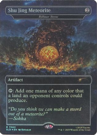 Shu Jing Meteorite - Fellwar Stone (Rainbow Foil) [Secret Lair Drop Series] Foil