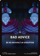 Bad Advice Theme Card [Avatar: The Last Airbender Tokens]