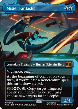 Mister Fantastic (Borderless) [Commander: Marvel Super Heroes]