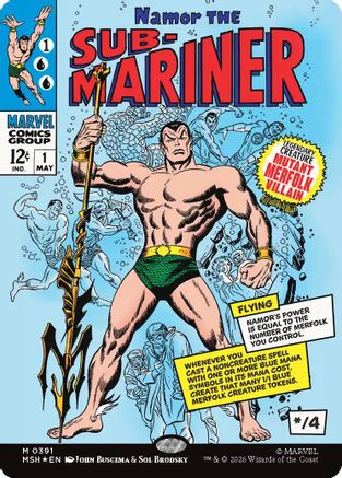 Namor the Sub-Mariner (Borderless) (0391) [Marvel Super Heroes] Foil