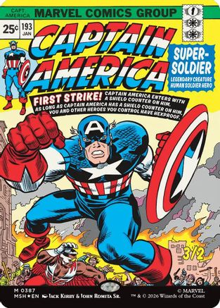 Captain America, Super-Soldier (Borderless) - [Marvel Super Heroes] Foil
