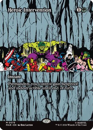 Heroic Intervention (0078) (Borderless) [Marvel Universe Eternal-Legal]