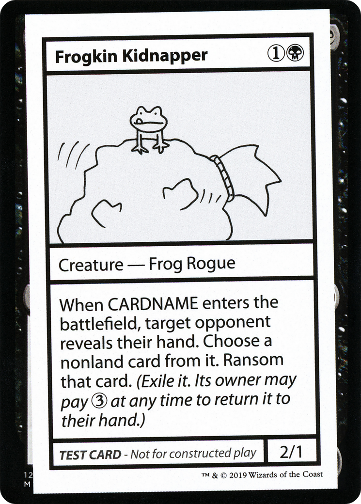 Frogkin Kidnapper (No PW Symbol) [Mystery Booster Playtest Cards 2021]