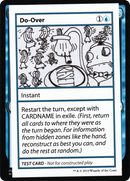 Do-Over (No PW Symbol) [Mystery Booster Playtest Cards 2021]
