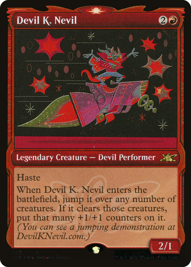 Devil K. Nevil (Showcase) (Galaxy Foil): (Showcase) [Unfinity] Foil