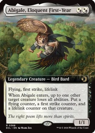 Abigale, Eloquent First-Year (Extended Art) [Lorwyn Eclipsed]