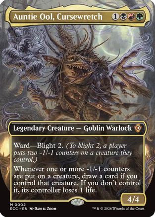 Auntie Ool, Cursewretch (Borderless) - Commander: Lorwyn Eclipsed