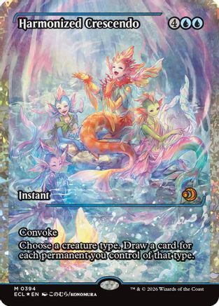 Harmonized Crescendo (0394) (Showcase) (Fracture Foil) [Lorwyn Eclipsed] Foil