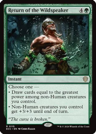 Return of the Wildspeaker [Commander: Lorwyn Eclipsed]