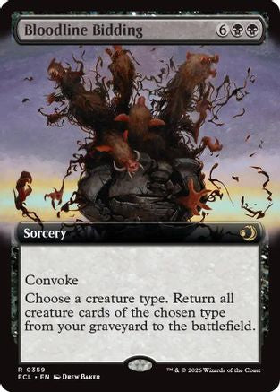 Bloodline Bidding (Extended Art) - Lorwyn Eclipsed