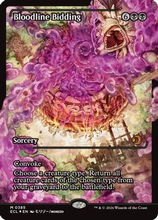 Bloodline Bidding (Showcase) [Lorwyn Eclipsed] Foil