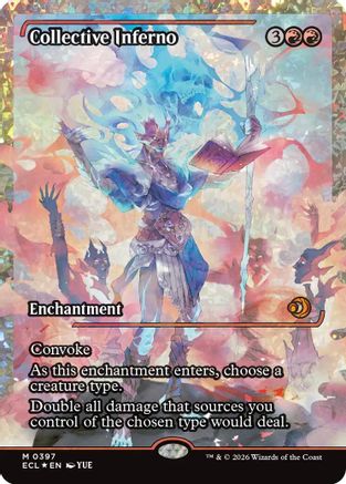 Collective Inferno (Showcase) (Fracture Foil) [Lorwyn Eclipsed] Foil