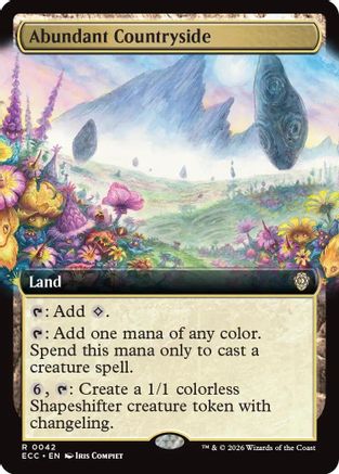 Abundant Countryside (Extended Art) [Lorwyn Eclipsed Commander]