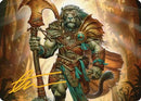 Ajani, Outland Chaperone Art Card (Gold-Stamped Signature) - Art Series: Lorwyn Eclipsed