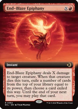 End-Blaze Epiphany (Extended Art) - Lorwyn Eclipsed