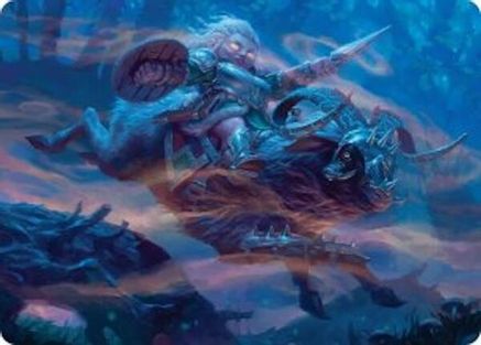 Bristlebane Outrider Art Card - Art Series: Lorwyn Eclipsed