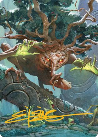 Ferrafor, Young Yew Art Card (Gold-Stamped Signature) [Art Series: Lorwyn Eclipsed]