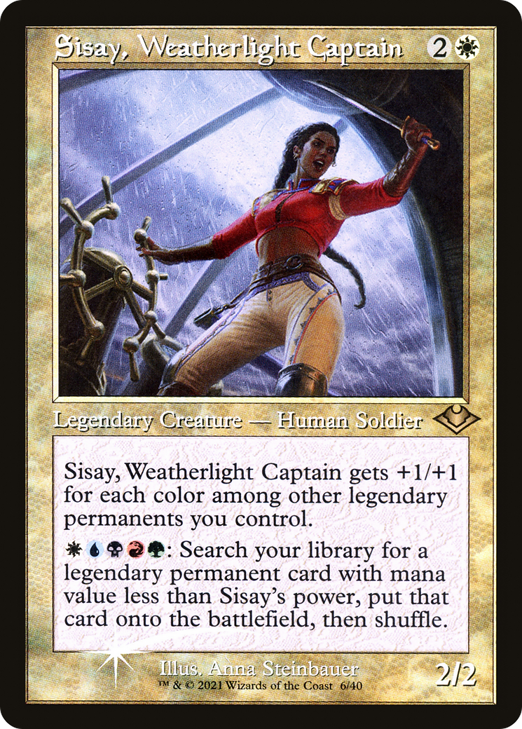 Sisay, Weatherlight Captain (Retro Frame) - [Modern Horizons 1 Timeshifts] Foil