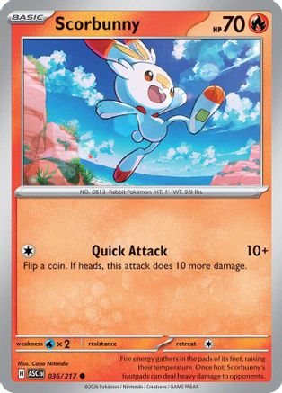 Scorbunny 036/217 [ME Ascended Heroes]