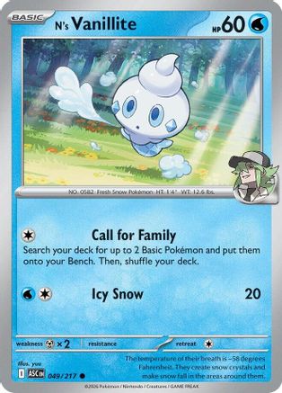 N's Vanillite 049 [ME Ascended Heroes]