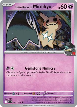 Team Rocket's Mimikyu 097/217 [ME Ascended Heroes]