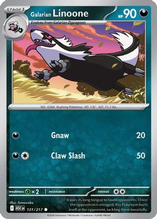 Galarian Linoone 131 [ME Ascended Heroes]