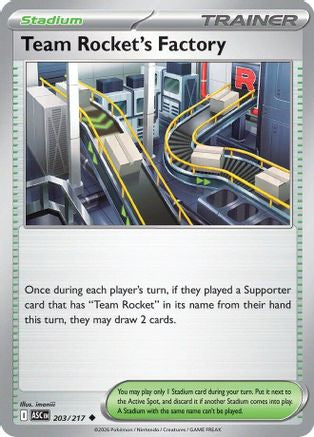 Team Rocket's Factory 203 [ME Ascended Heroes]