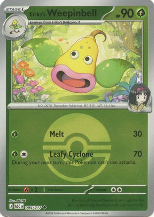 Erika's Weepinbell (Poke Ball) 005 [ME Ascended Heroes]  - Reverse Holofoil