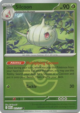 Silcoon (Love Ball) 012 [ME Ascended Heroes]  - Reverse Holofoil