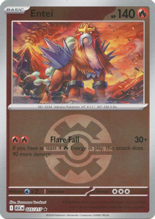 Entei (Quick Ball) 025 [ME Ascended Heroes]  - Reverse Holofoil
