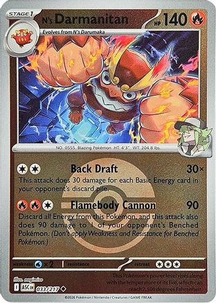 N's Darmanitan (Poke Ball) 033 [ME Ascended Heroes]  - Reverse Holofoil
