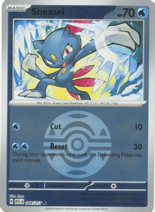Sneasel (Dusk Ball) 044 [ME Ascended Heroes]  - Reverse Holofoil