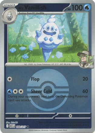 N's Vanillish (Poke Ball) 050 [ME Ascended Heroes]  - Reverse Holofoil