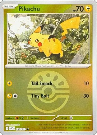 Pikachu (055/217) (Friend Ball) [Mega Evolution: Ascended Heroes]