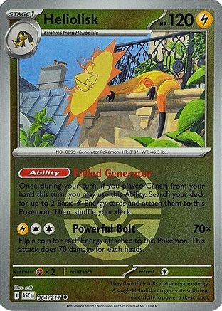 Heliolisk (064/217) (Quick Ball) [Mega Evolution: Ascended Heroes]