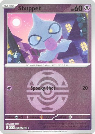 Shuppet (Dusk Ball) 090 [ME Ascended Heroes]  - Reverse Holofoil