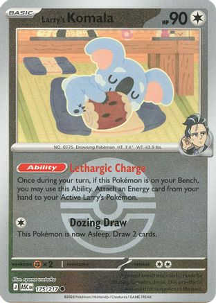 Larry's Komala (Poke Ball) 175 [ME Ascended Heroes]  - Reverse Holofoil