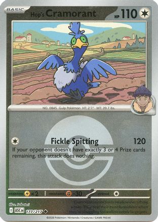 Hop's Cramorant (Poke Ball) 177 [ME Ascended Heroes]  - Reverse Holofoil