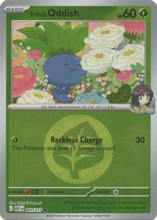 Erika's Oddish (001/217) (Energy Symbol Pattern) [Mega Evolution: Ascended Heroes]