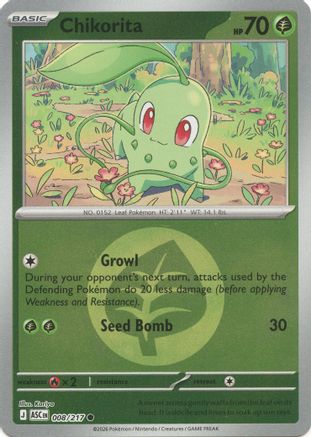 Chikorita (008/217) (Energy Symbol Pattern) [Mega Evolution: Ascended Heroes]